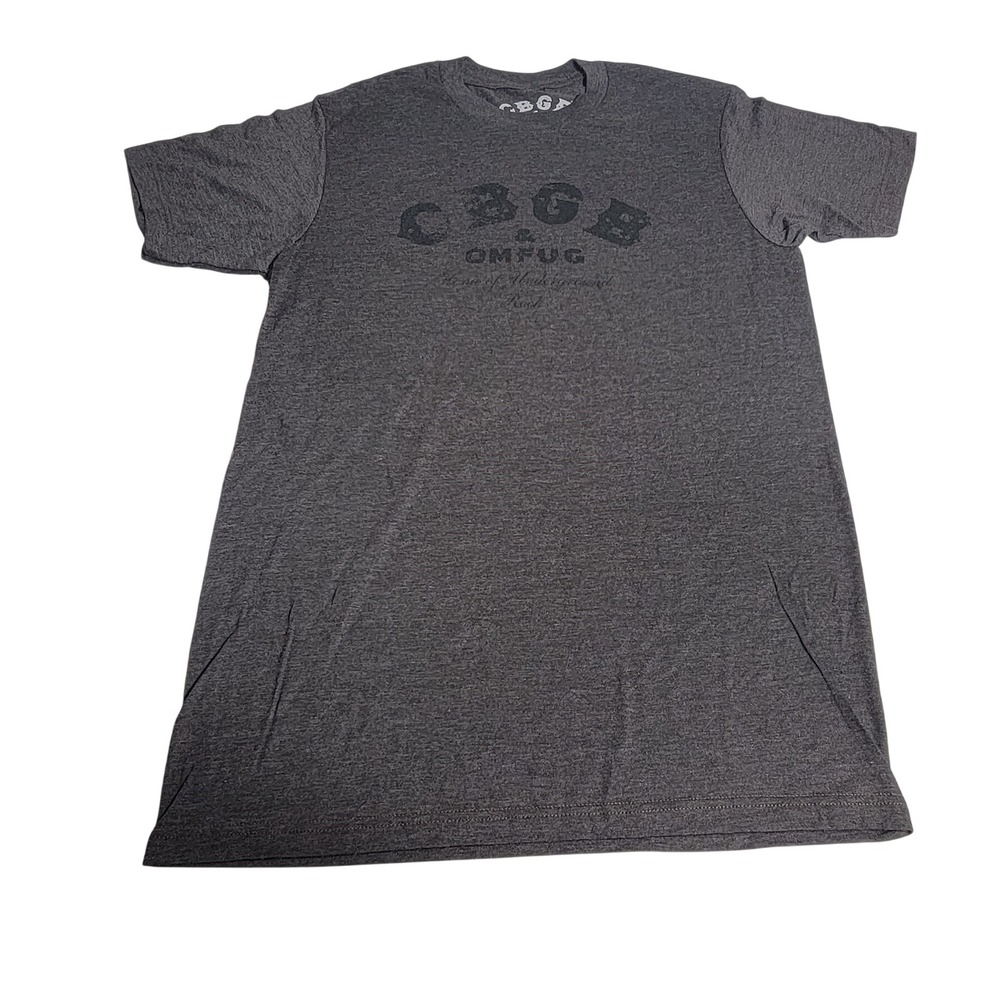 CBGB OMFUG Graphic T-Shirt Mens Medium Charcoal Grey Rock Punk NYC Music Tee